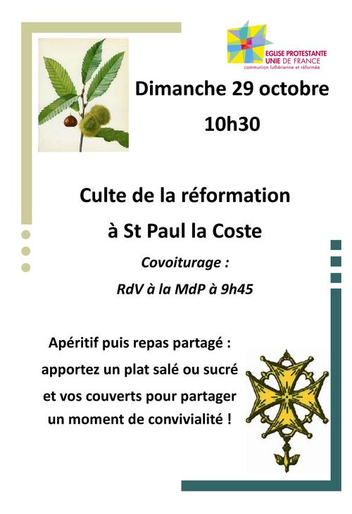 29 octobre st paul la coste