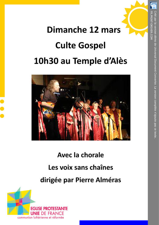 affiche chorale gospel