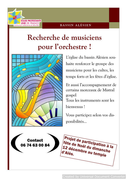 appel musiciens