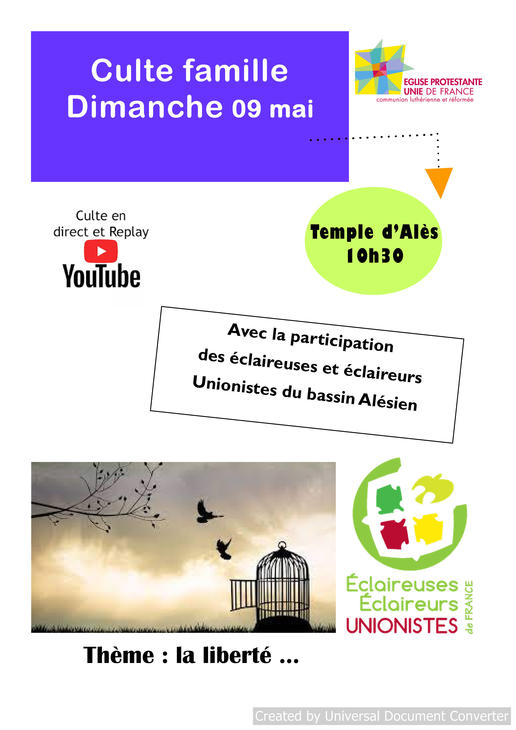 culte 09 mai 2021