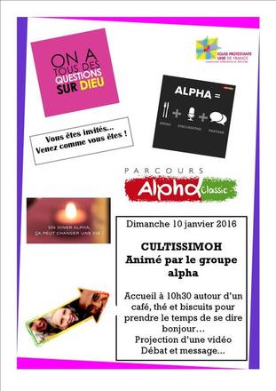 culte  alpha 2016