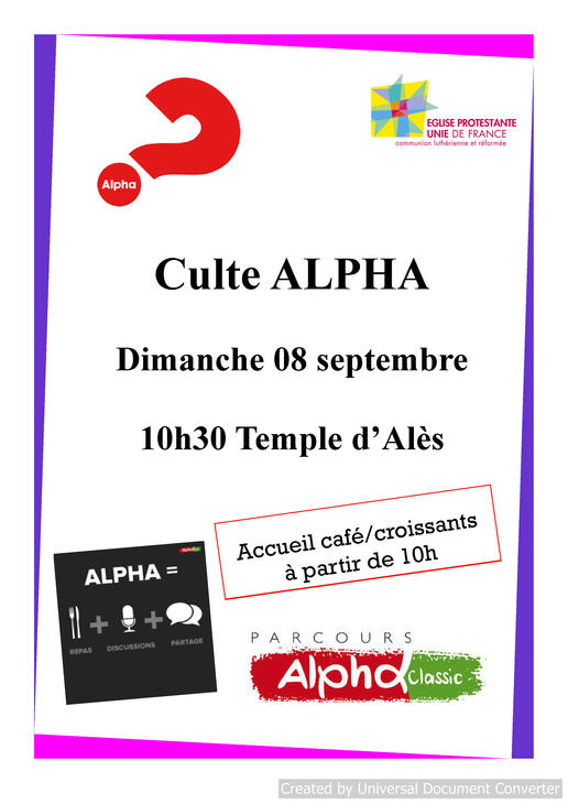 culte alpha