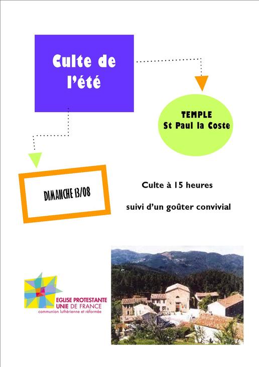 culte été st paul