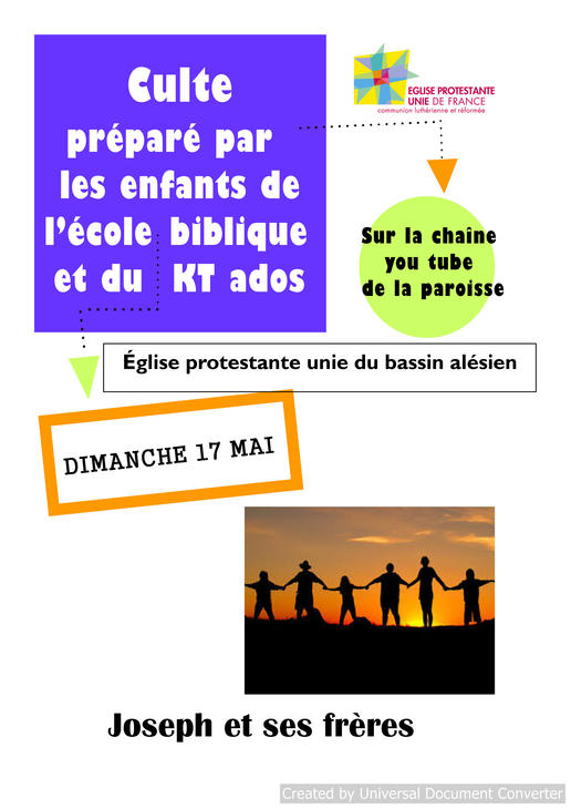 culte famille 17 mai 2020