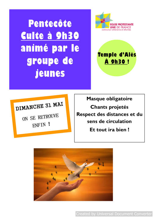 culte pentecôte