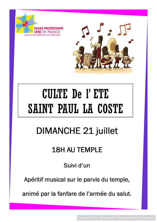 culte st paul 