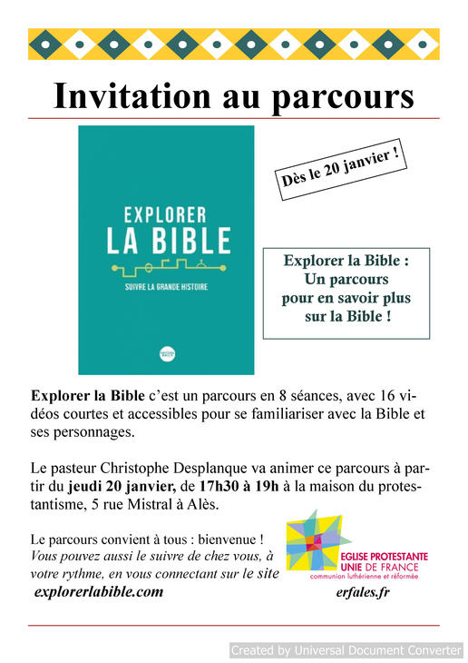 explorer la bible