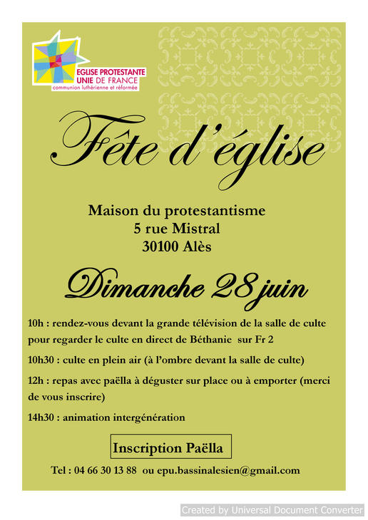 fête 28 juin