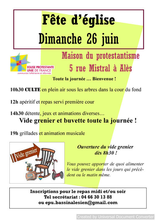 fête d'église 26 juin
