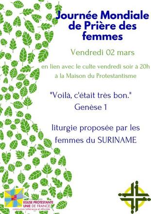 Journée Mondiale de Prière des femmes
