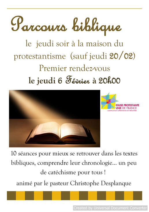 parcours biblique