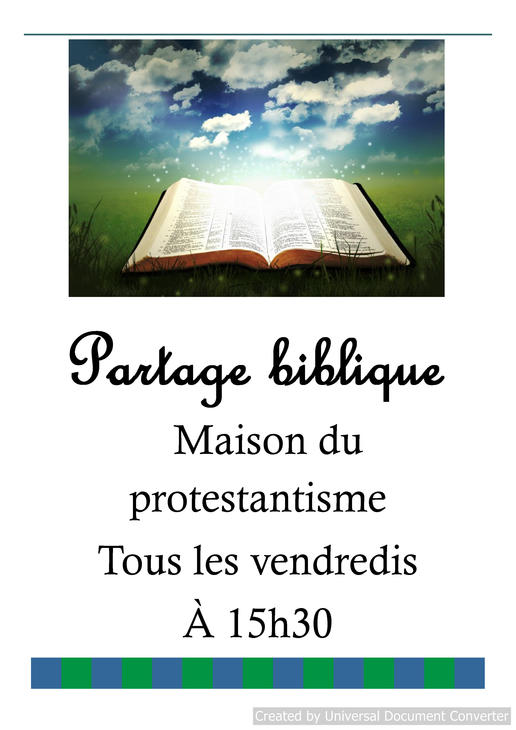 partage biblique 31.1