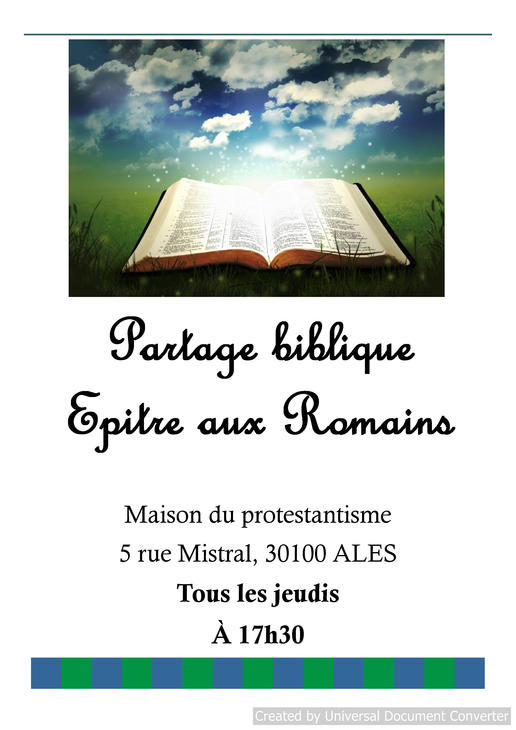 partage biblique 31.1