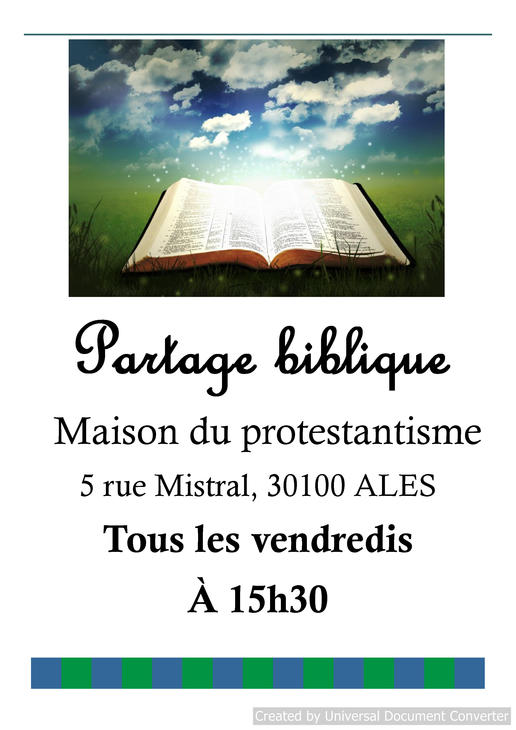 partage biblique 31.1