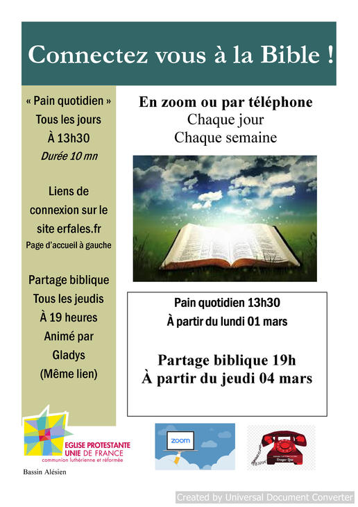 partage biblique Gladys
