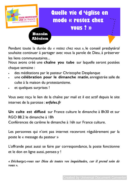 restez chez vous