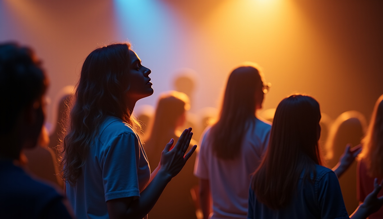 Groupe de musique évangélique en train d