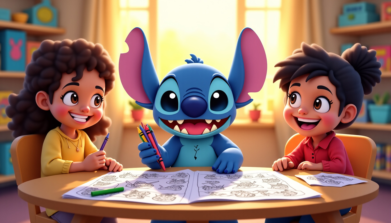 Occuper les enfants avec des coloriages Stitch à imprimer en 2026