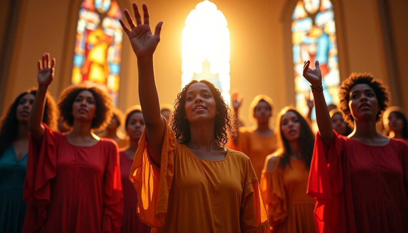 Concert de la chorale gospel EVIA lors d