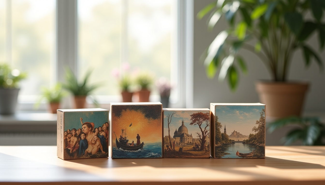 Divers thèmes de puzzles adultes exposés: œuvres d
