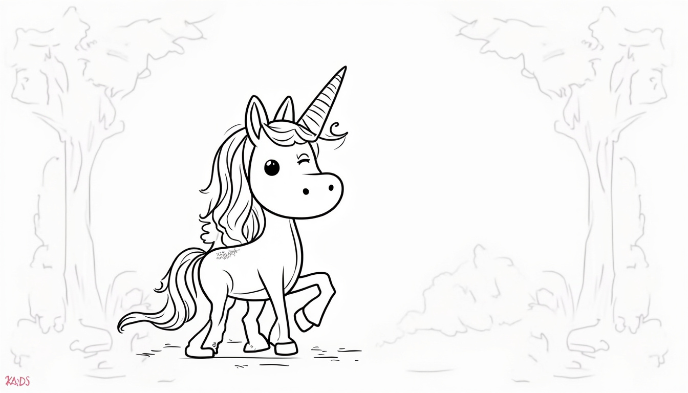 Recherche de dessins de licorne à imprimer sur un ordinateur