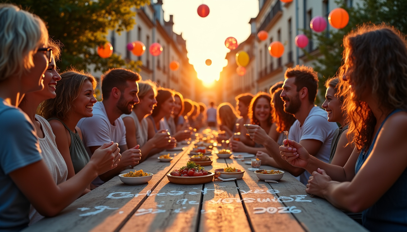 Affiche officielle de la Fête des voisins 2026 avec la date du 29 mai et le slogan 