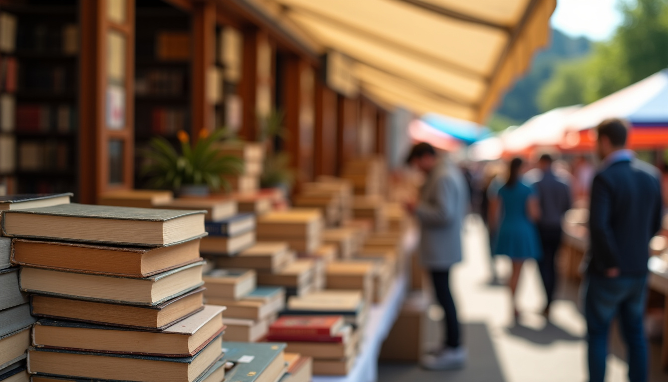 Bourse aux livres à Donnemarie-Dontilly avec stands couverts et visiteurs