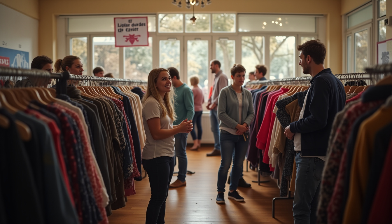 Bourse aux vêtements organisée par la Ligue contre le cancer à Breuillet