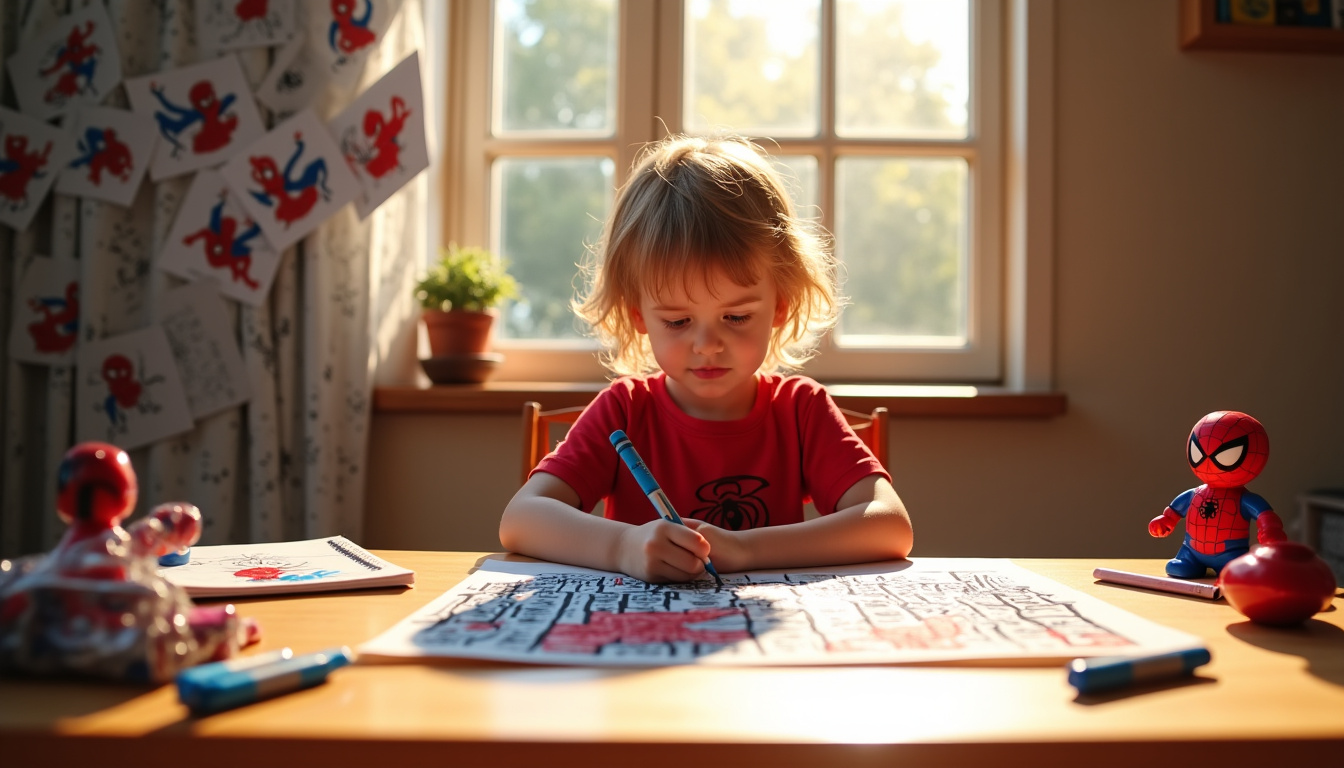 Offrir un moment créatif avec un coloriage Spiderman en 2026