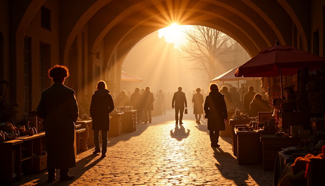 Début de matinée à la brocante de Charleville-Mézières sous les arcades