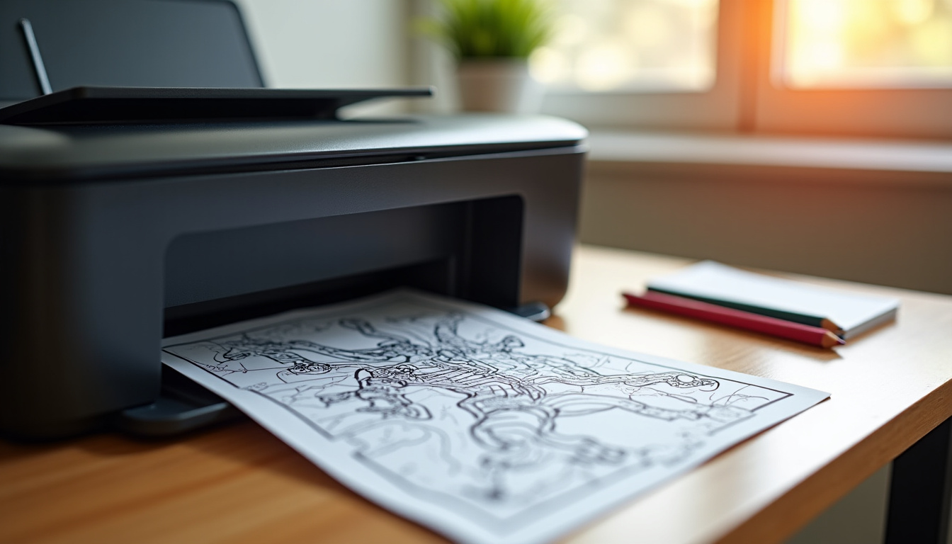 Imprimante en train d