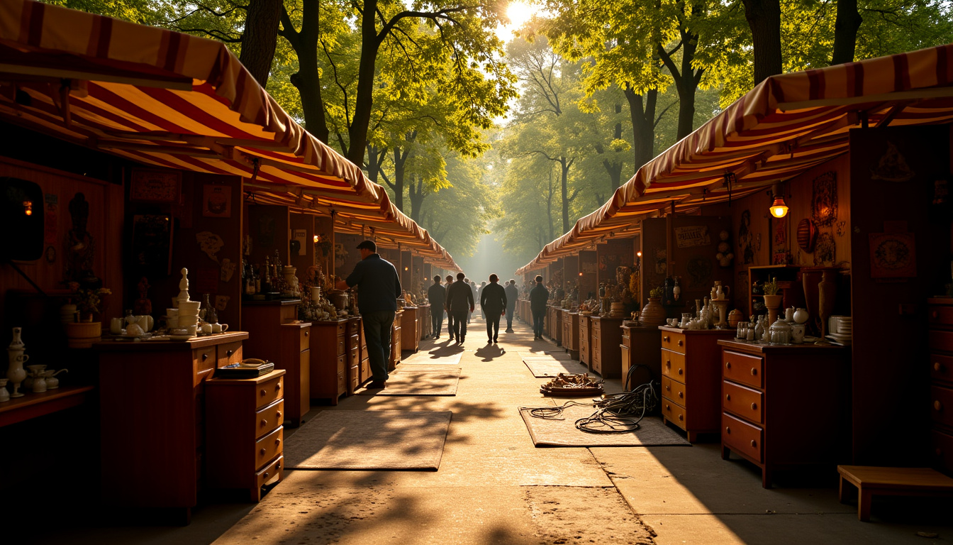 Préparation de stands pour la Foire de Chatou en Île-de-France