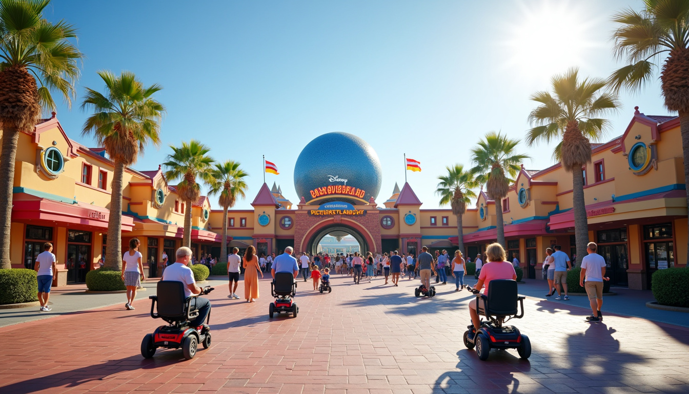 Vue extérieure du parc Disney Adventure World à Disneyland Paris