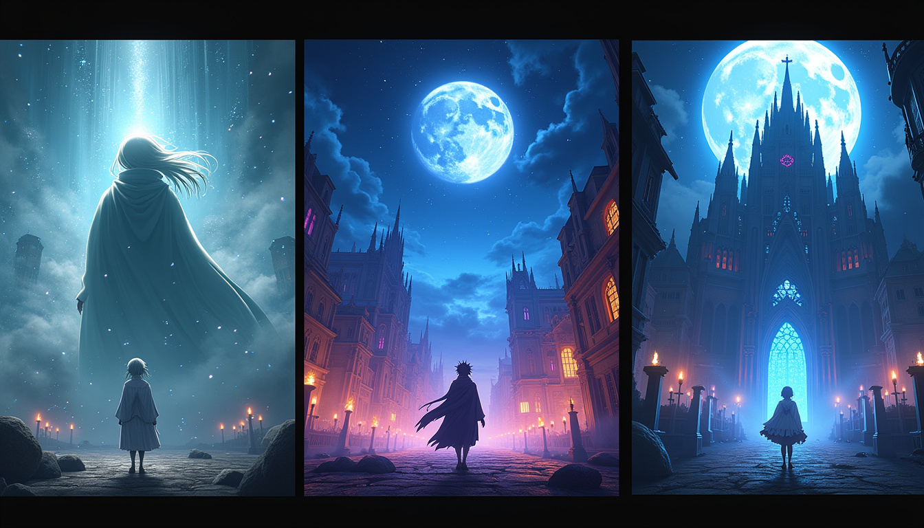 Affiches des animes isekai les plus populaires en 2026: Moi, quand je me réincarne en Slime, Re:Zero, Overlord
