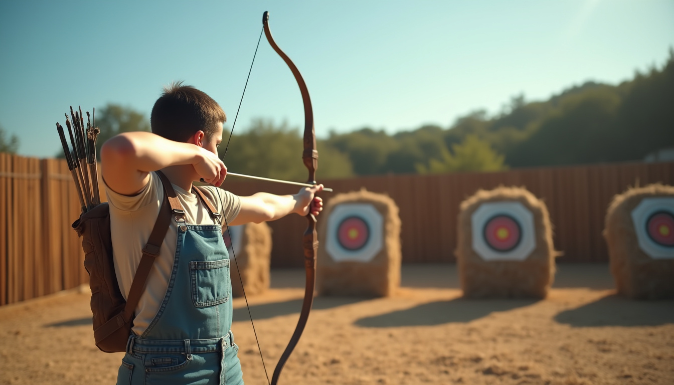Pratique de l'archerie et de l'arbalète sur un terrain sécurisé
