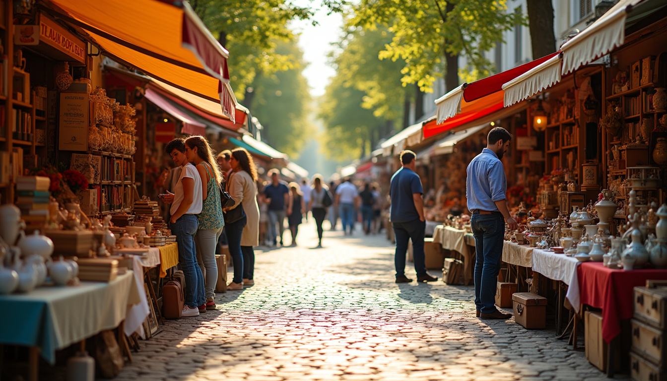 Rue animée lors d
