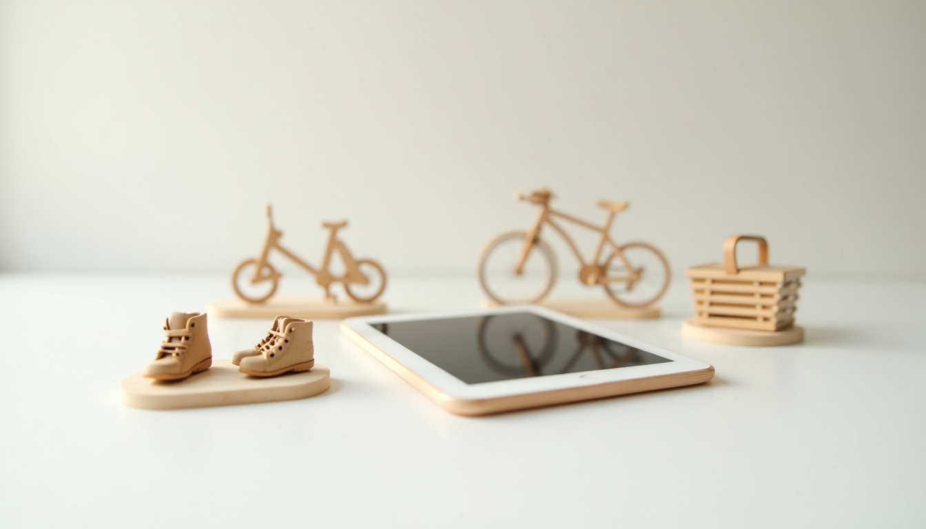 Tablette posée sur une table montrant une application de gestion d