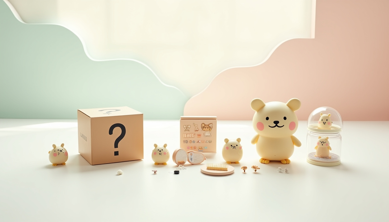 Présentation des différentes versions de Labubu: blind box, DIY kit, Mega Labubu et dispenser